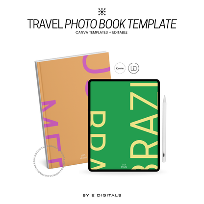 travel photo book template