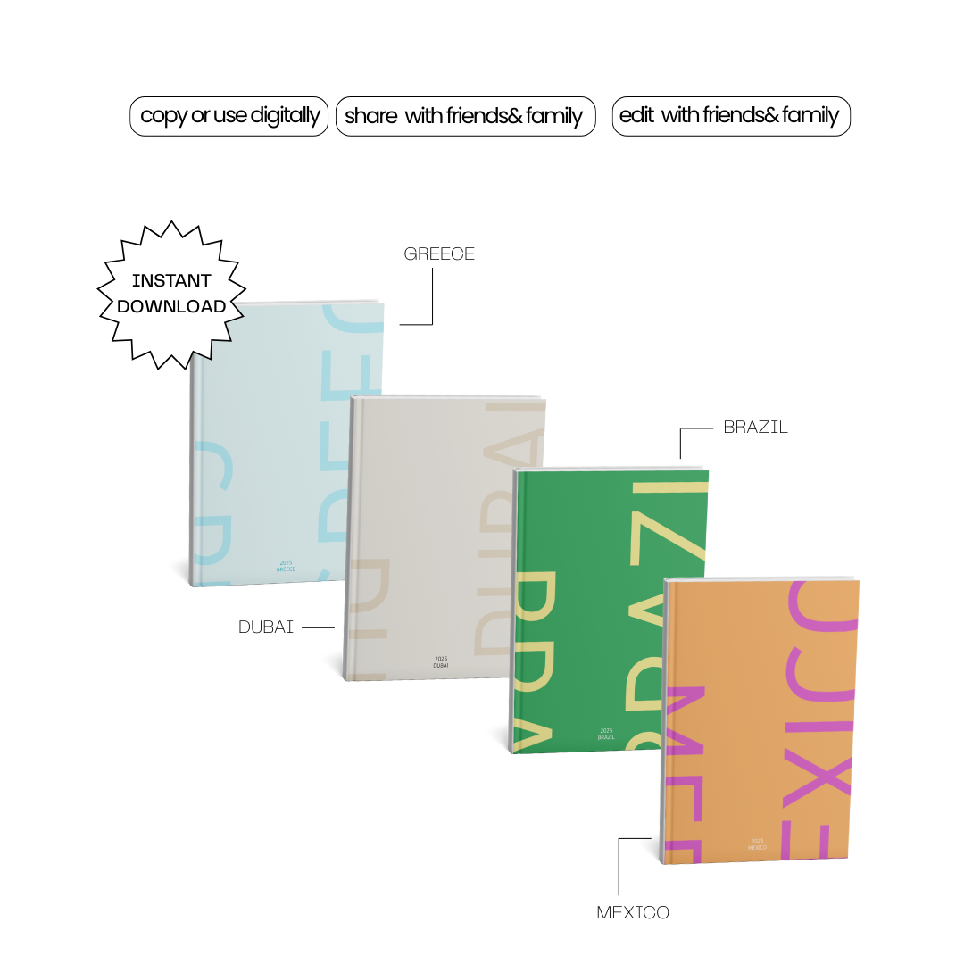 travel photo book template