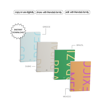 travel photo book template