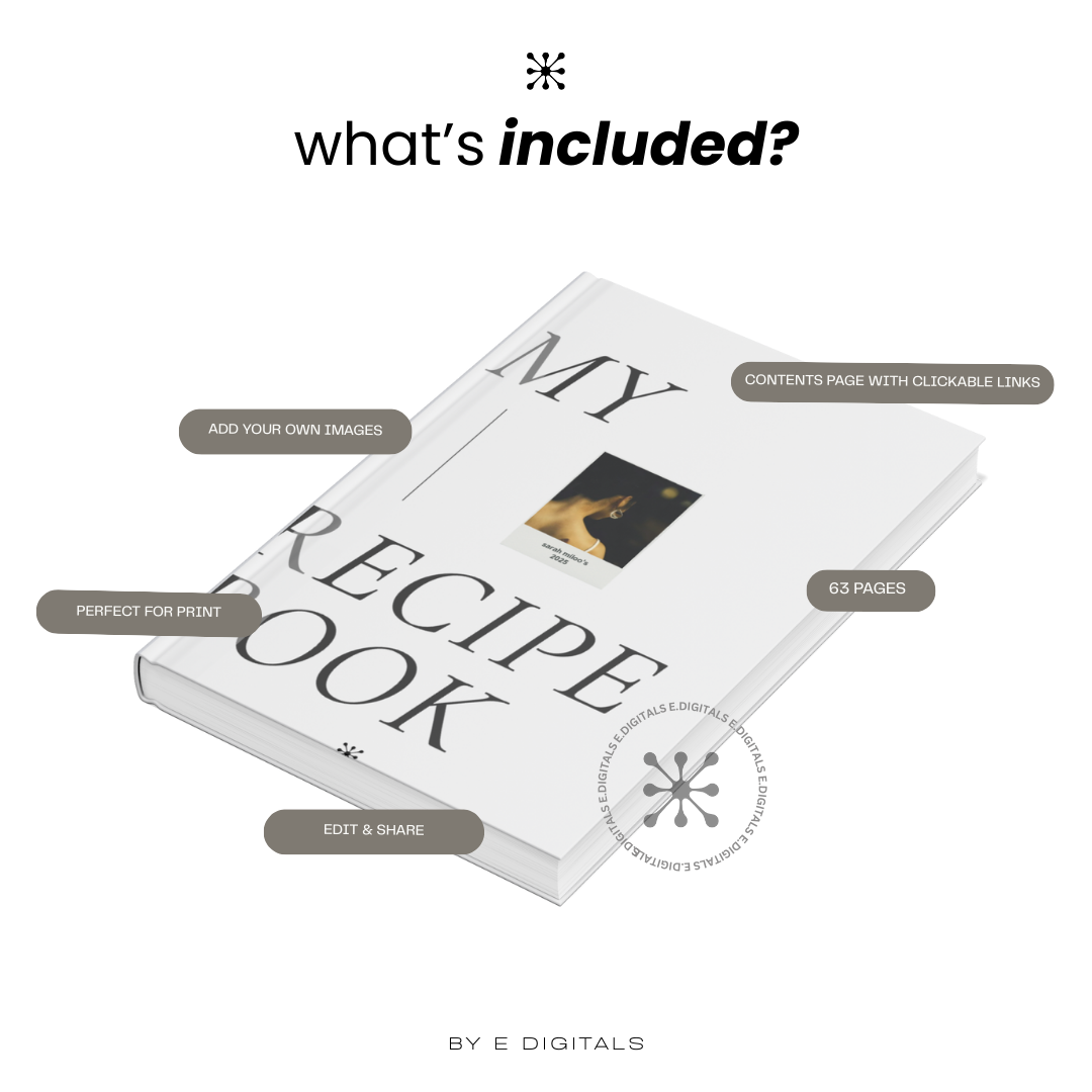 RECIPE BOOK TEMPLATE