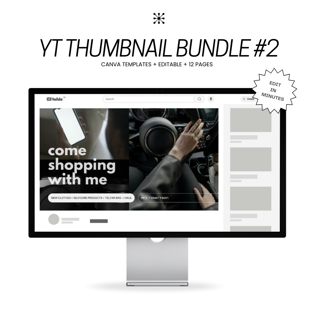 YT THUMBNAILS TEMPLATES #2