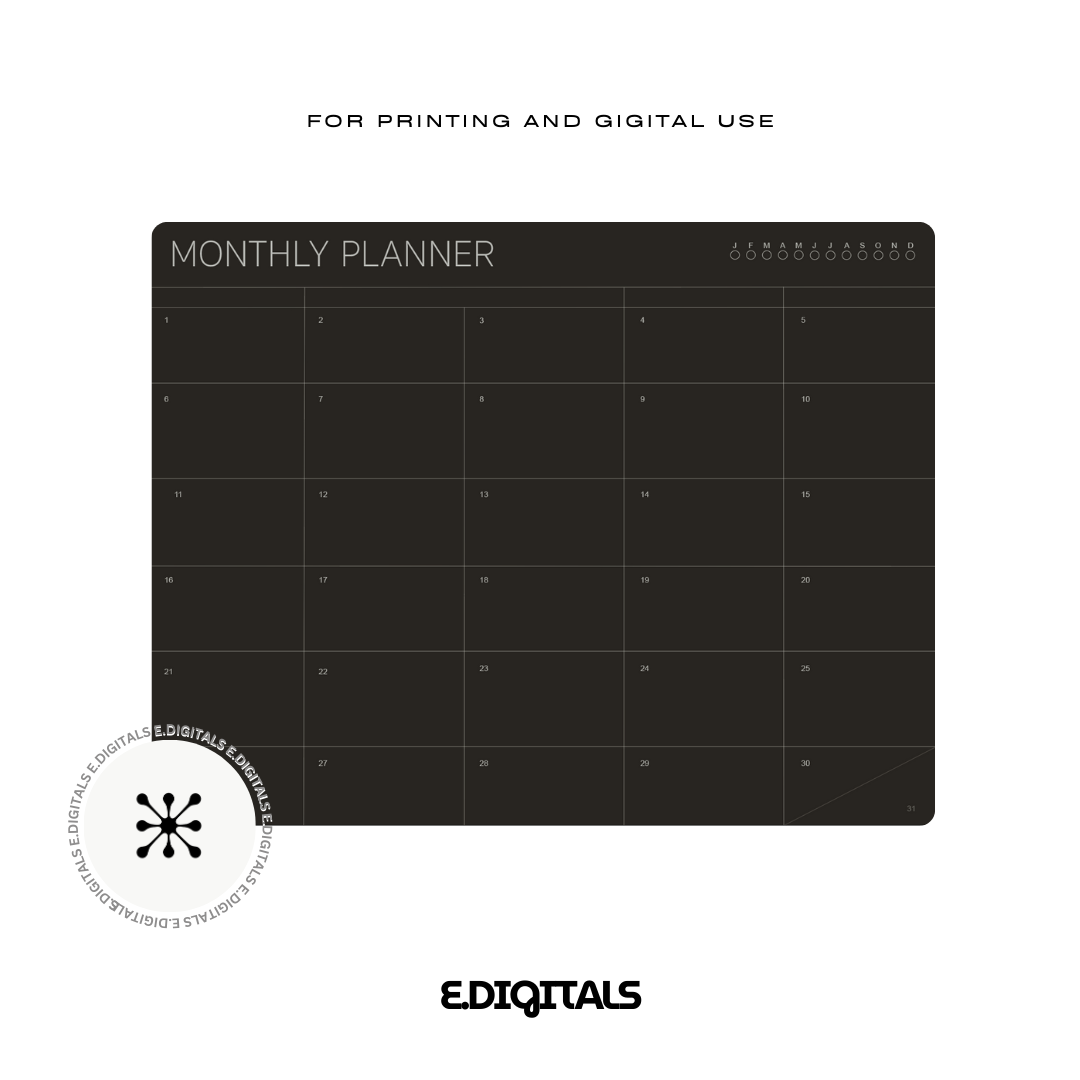 MONTHLY PLANNER